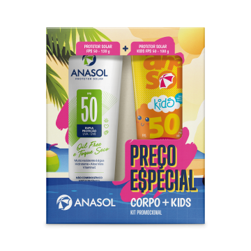 Anasol Kit FPS 50 Coporal 120g + FPS 50 Kids 100g