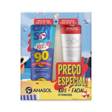 Anasol Kit FPS 90 Kids 100 g + FPS 50 Facial 60 g