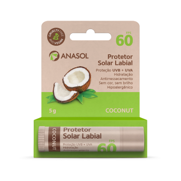 Anasol Protetor Solar Labial FPS 60 Coconut