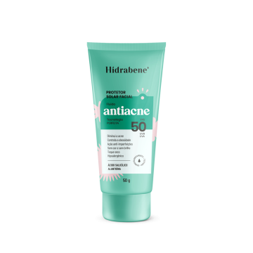Hidrabene Protetor Solar Antiacne FPS 50 - 50g