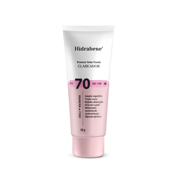 Hidrabene Protetor Solar Facial Clareador FPS 70