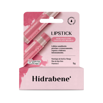Hidrabene Lipstick Morango c/ Chocolate Branco