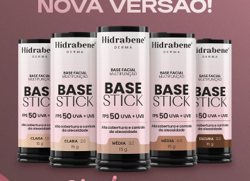 Você pronta num stick: a nova Hidrabene Base Stick FPS 50 com fórmula ainda mais sequinha  
